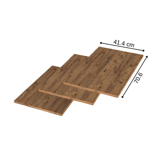 Roomart - Estantes - Para armarios altos DORA - 45 y 60 cm ancho - Blanco - Roble