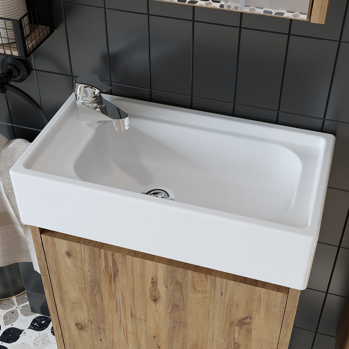 Roomart Waschtischarmatur BT101 & BT102, Einhebelmischer aus Edelstahl, in 2 Farben