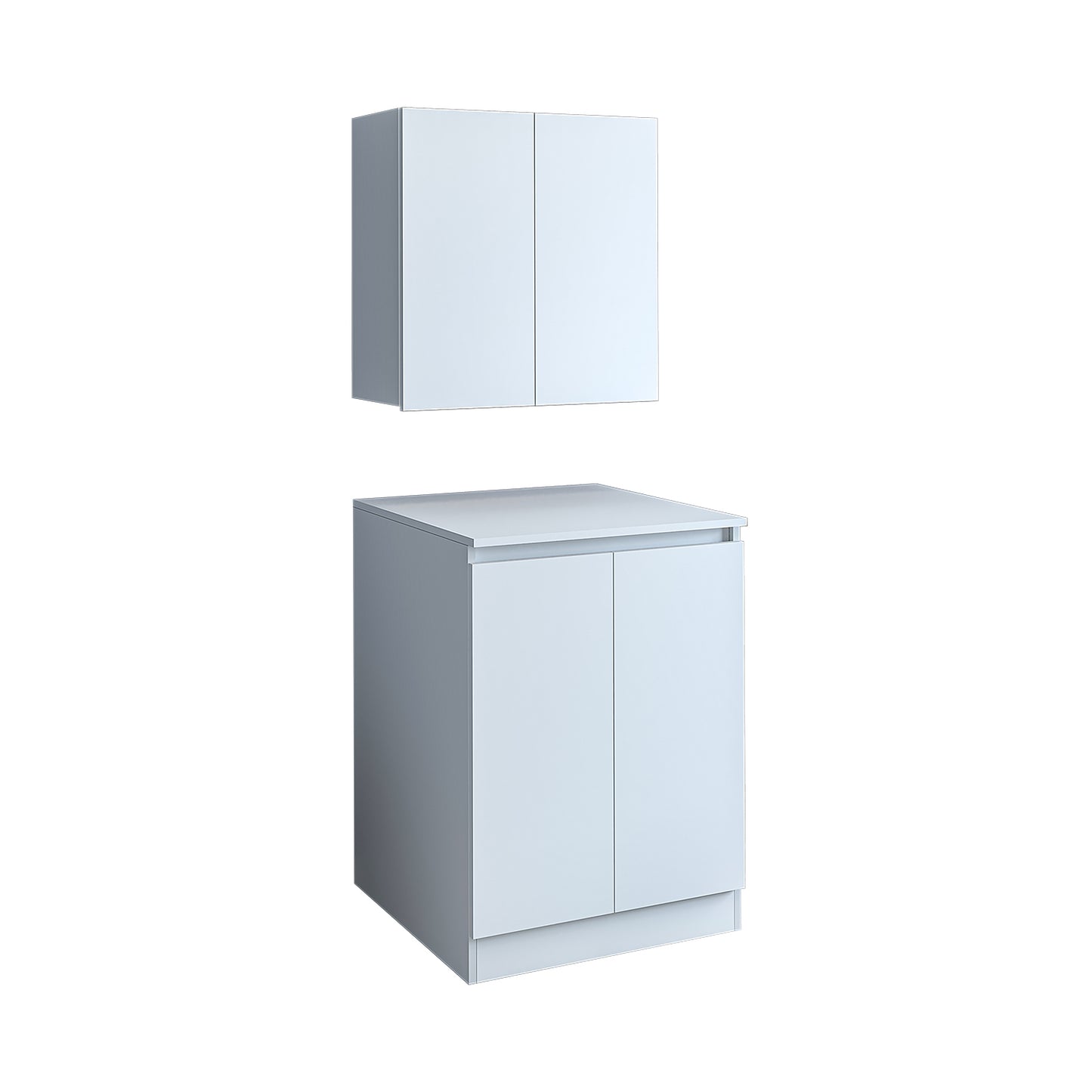 Roomart, Badezimmer Waschmaschinenschrank Atlantic, Waschmaschinenüberbau, Badregal, BHT: 70 x 191 x 70 cm, in Weiß - badezimmerschrank, waschbecken, badezimmermöbel, badschrank, badezimmer, mit, unterschrank, badmöbel, set, waschtisch, möbel, badezimmerm
