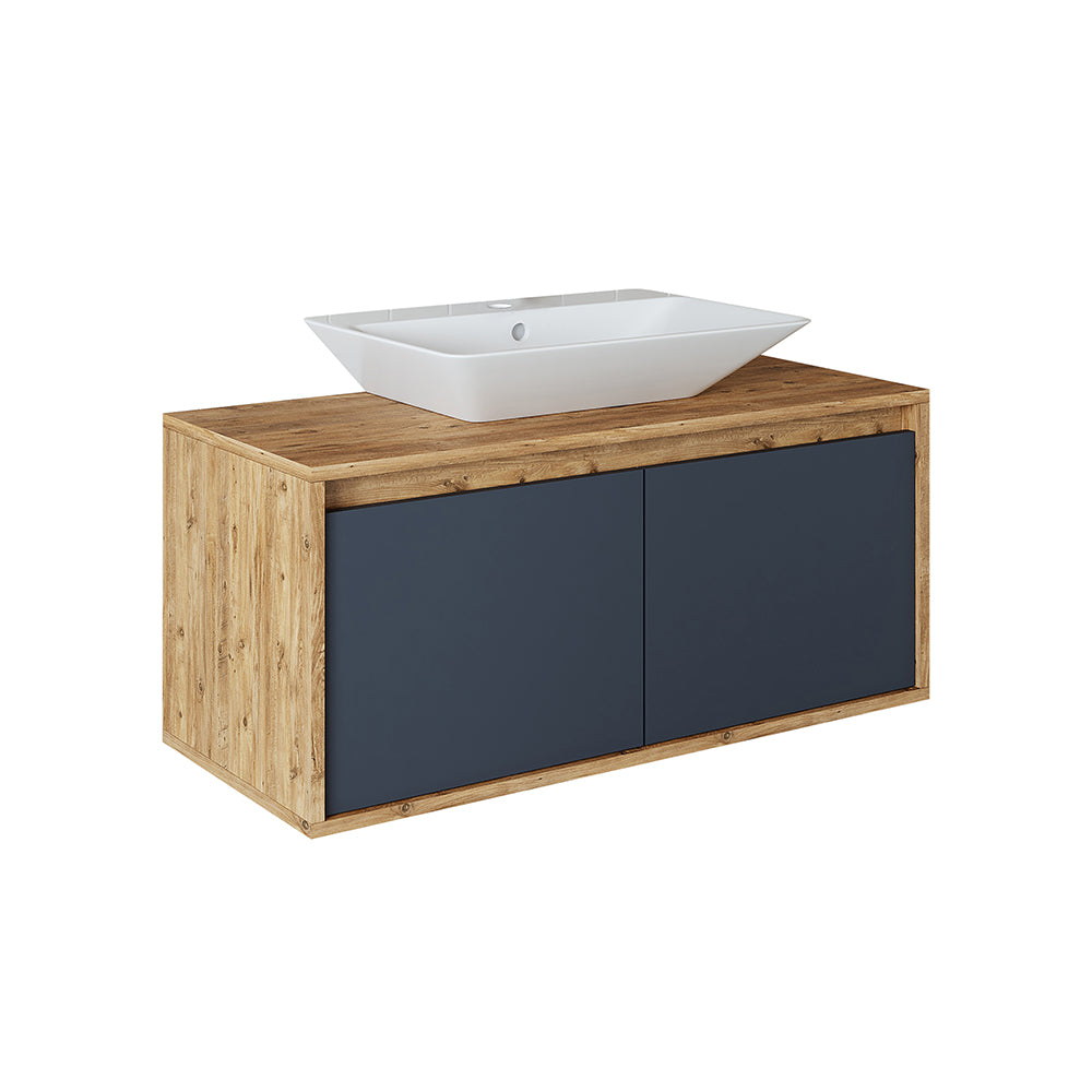 Roomart Atlantic, Waschbecken mit Unterschrank 100 cm, in 5 Farben, Badezimmermöbel