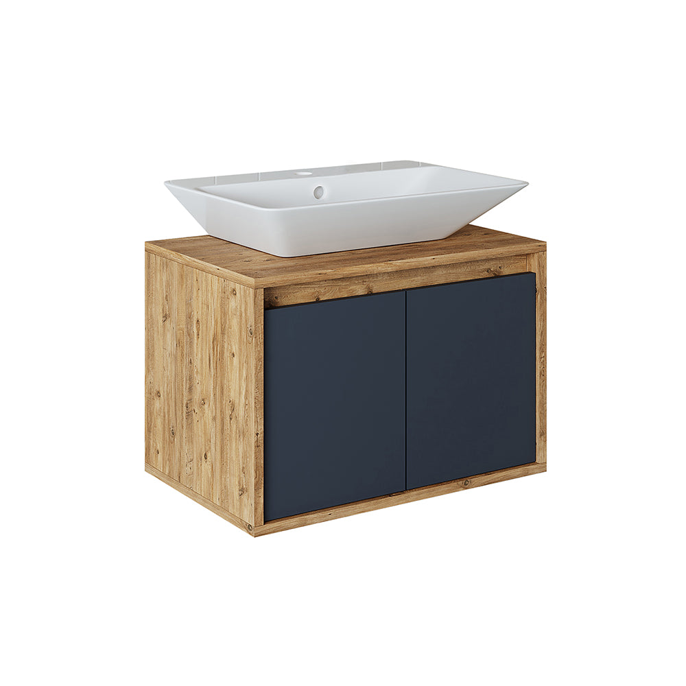 Roomart Waschbecken mit Unterschrank 65 cm in 4 Farben Badezimmermöbel