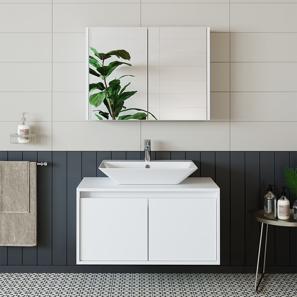 Roomart - Conjunto de muebles de cuarto de baño - ATLANTIC - 3 piezas - 85 cm mueble con lavabo de cerámica - mueble con espejo - mueble de cuarto de baño, lavabo, mueble de cuarto de baño, mueble de cuarto de baño, cuarto de baño, con, mueble con lavabo, mueble de cuarto de baño, conjunto, lavabo, mueble, mueble de cuarto de baño, cuarto de baño,