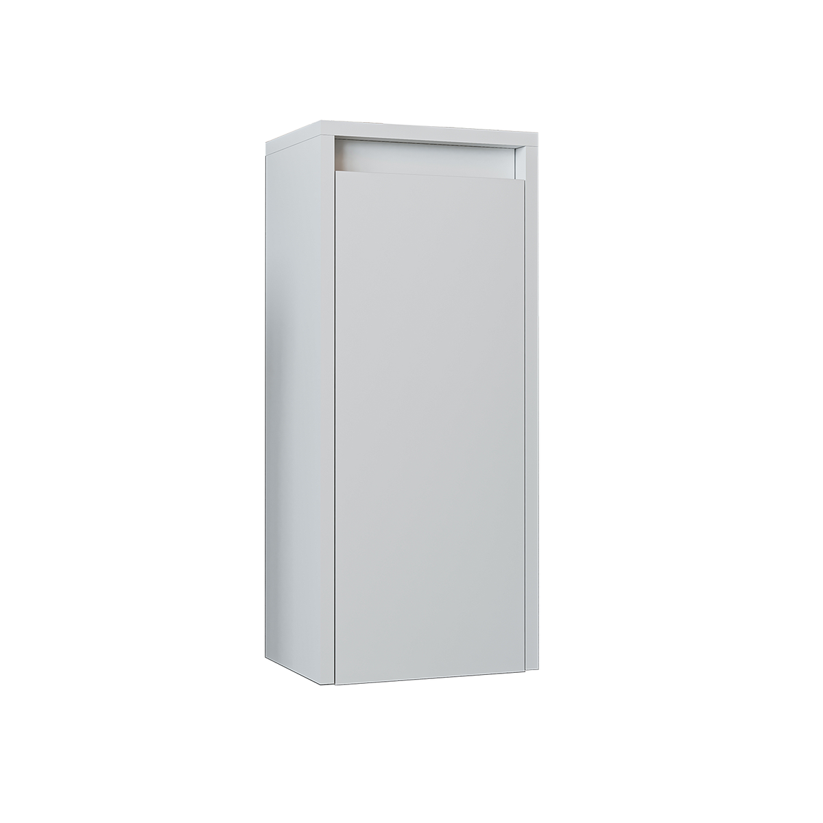 Roomart Badezimmer Seitenschrank, 30 cm, hängend mit Tür und offenem Fach, in 5 Farben