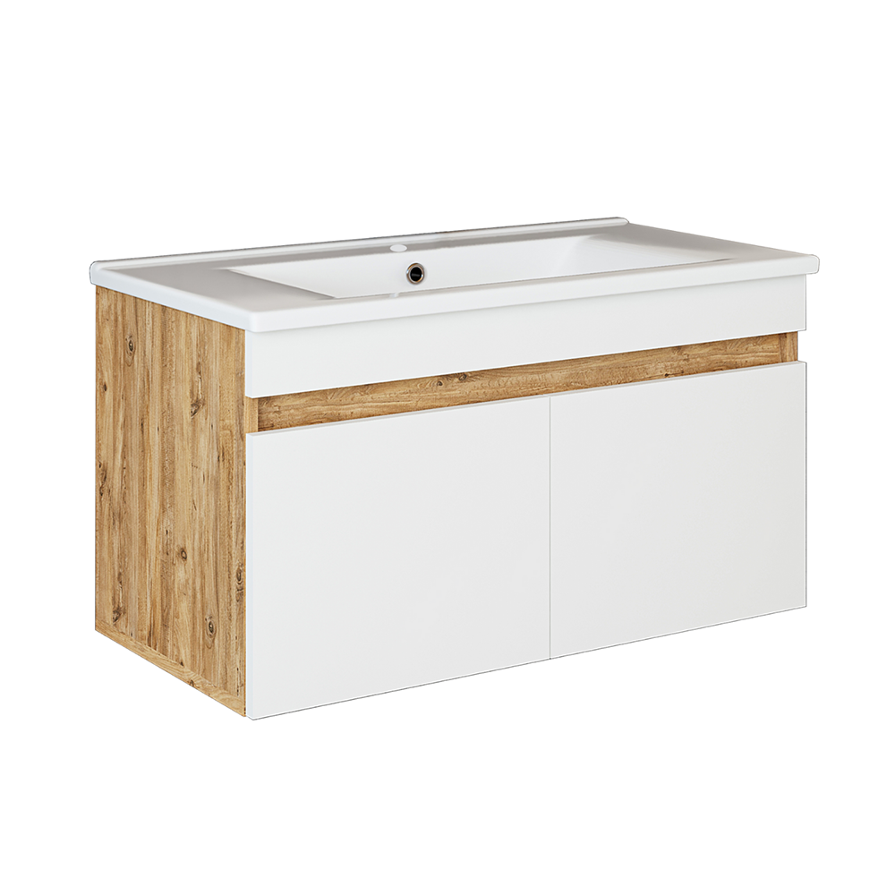 Roomart Atria, Waschbecken mit Unterschrank 85 cm, in 4 Farben, Badezimmermöbel