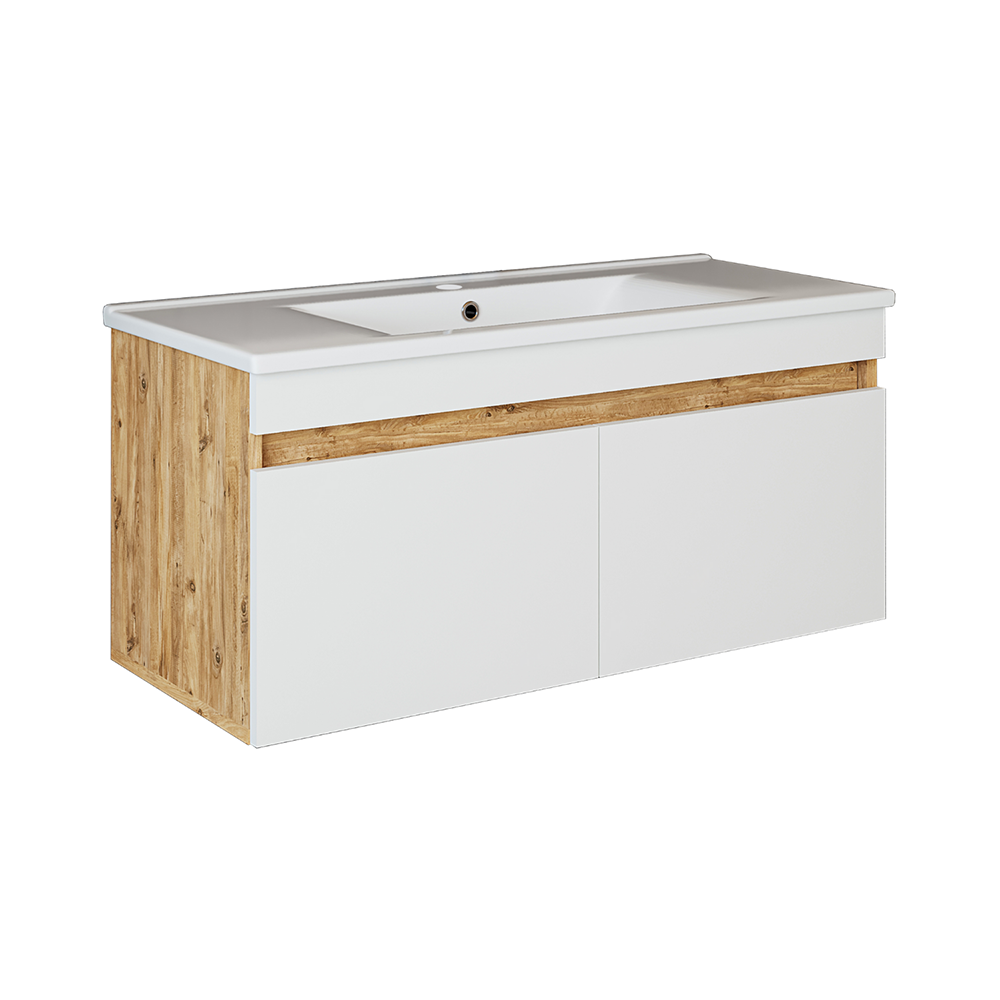 Roomart Atria, Waschbecken mit Unterschrank 100 cm, in 4 Farben, Badezimmermöbel