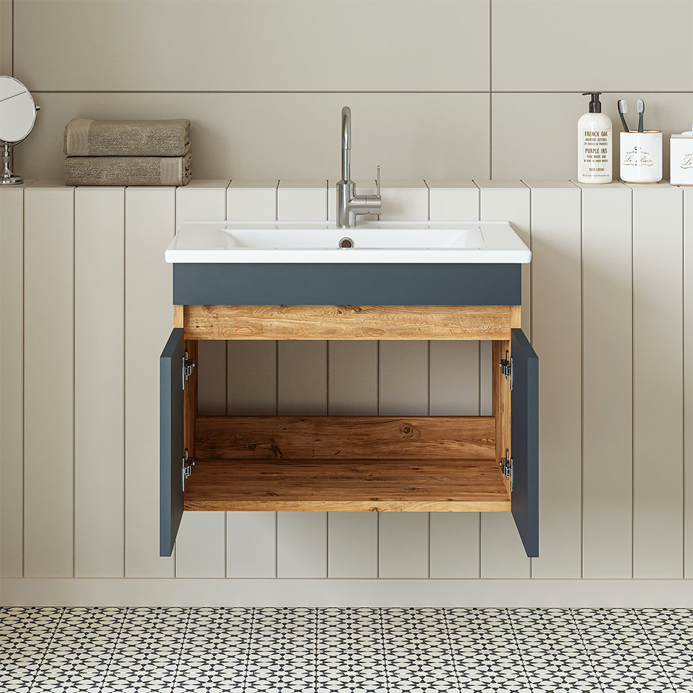 Roomart Atria, Waschbecken mit Unterschrank 65 cm, in 4 Farben, Badezimmermöbel