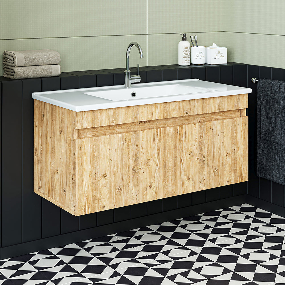 Roomart Atria, Waschbecken mit Unterschrank 100 cm, in 4 Farben, Badezimmermöbel