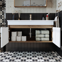 washbasin, bathroom furniture set, washbasin with vanity unit, bathroom furniture, tall cabinet, cabinet, lighting, bathroom furniture, vanity unit, mirror cabinet, mirror, wide, bathroom, guest, hanging, bathroom cabinet, white, furniture