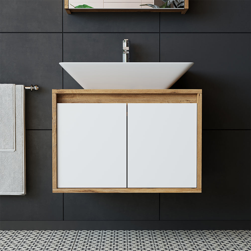 Roomart Waschbecken mit Unterschrank 65 cm in 4 Farben Badezimmermöbel
