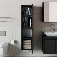 Roomart, Bathroom furniture, tall cabinet, 35 cm wide, bathroom shelf, in 5 colors - bathroom cabinet, washbasin, bathroom furniture, bathroom cabinet, bathroom, with, vanity unit, bathroom furniture, set, washbasin, furniture, bathroom, bathroom, bathroom cabinets, narrow, narrow