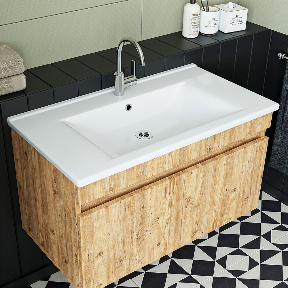 Roomart Atria, Waschbecken mit Unterschrank 85 cm, in 4 Farben, Badezimmermöbel