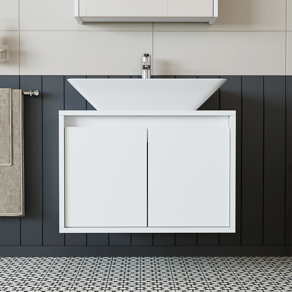 Roomart Waschbecken mit Unterschrank 65 cm in 4 Farben Badezimmermöbel