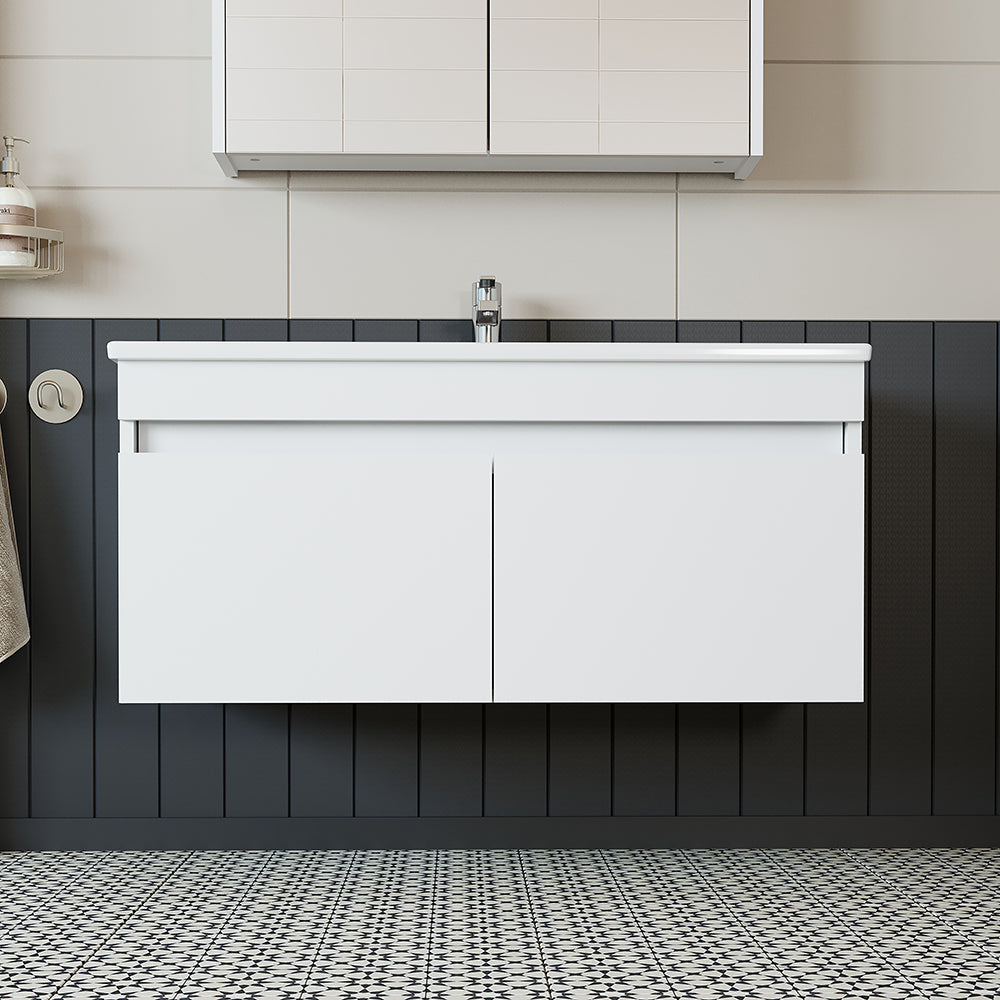 Roomart Atria, Waschbecken mit Unterschrank 100 cm, in 4 Farben, Badezimmermöbel