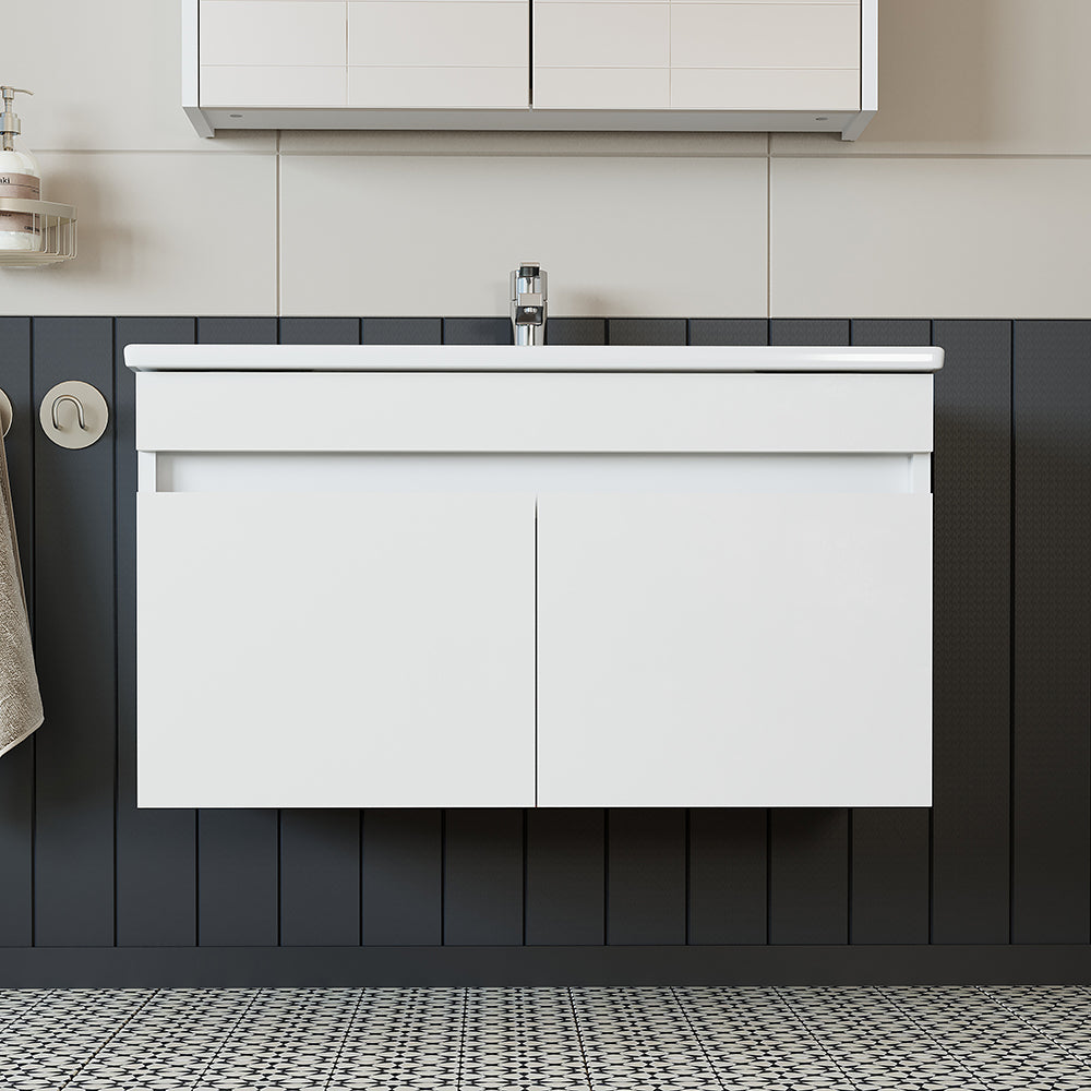 Roomart Atria, Waschbecken mit Unterschrank 85 cm, in 4 Farben, Badezimmermöbel