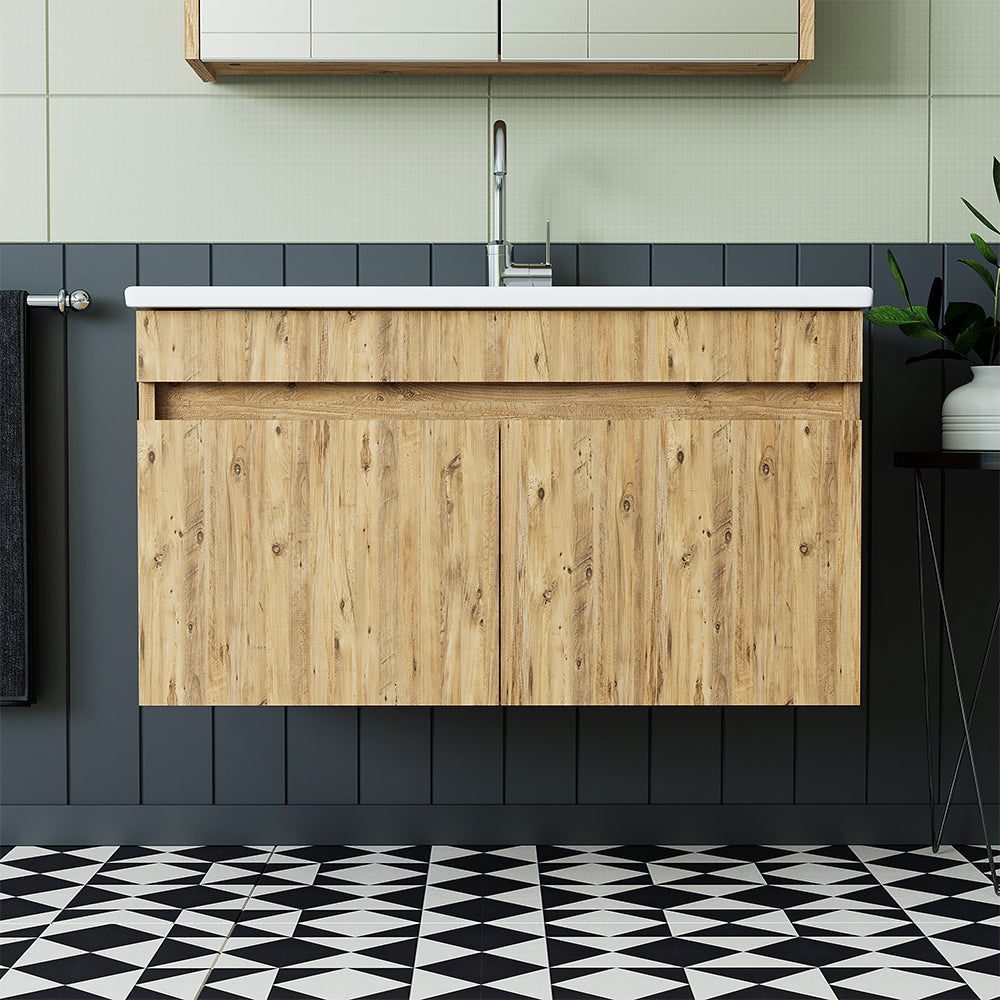 Roomart Atria, Waschbecken mit Unterschrank 85 cm, in 4 Farben, Badezimmermöbel