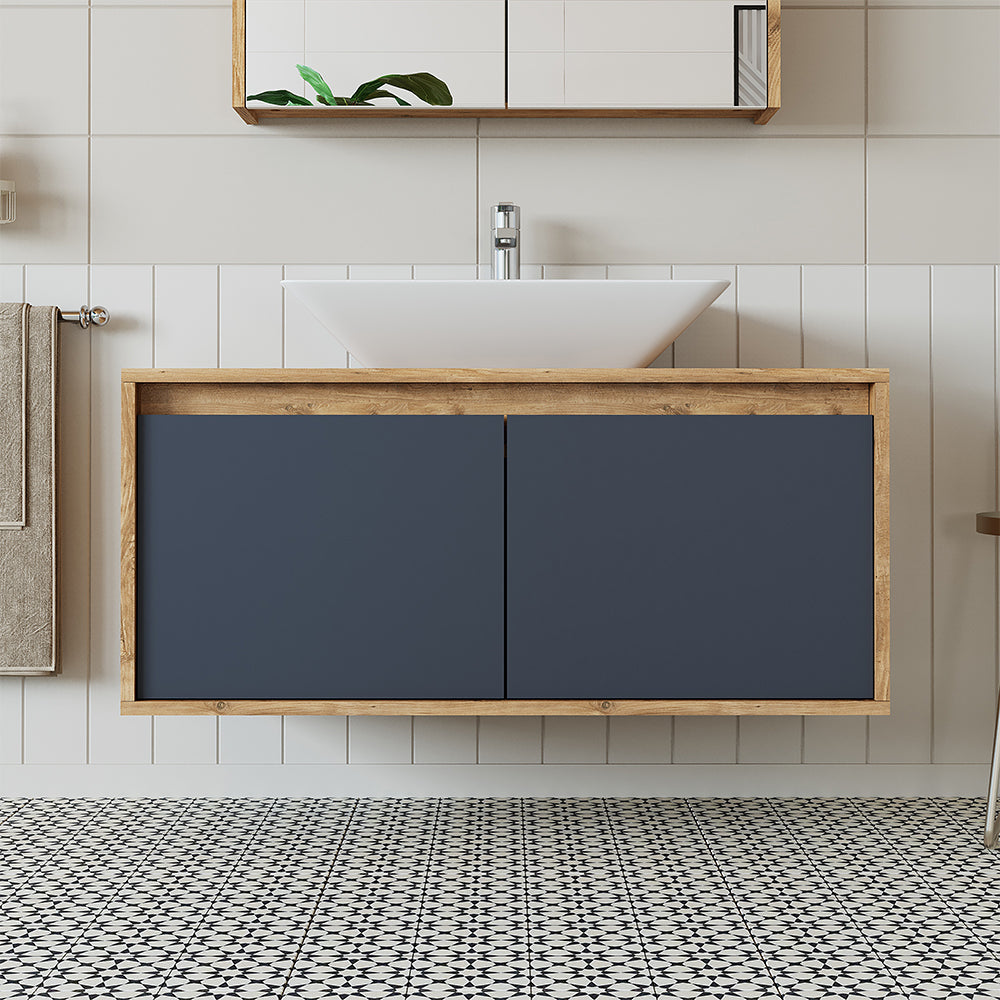 Roomart Atlantic, Waschbecken mit Unterschrank 100 cm, in 5 Farben, Badezimmermöbel