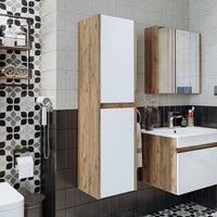 Roomart bathroom furniture set ATRIA 65 cm vanity unit with washbasin mirror cabinet tall cabinet - mirror bathroom, mirror cabinet bathroom 60 cm wide, bathroom mirror cabinet, mirror cabinet with lighting, mirror cabinet 80 cm wide, mirror cabinets for bathroom, mirror cabinets for bathroom