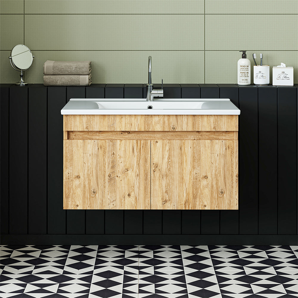 Roomart Atria, Waschbecken mit Unterschrank 85 cm, in 4 Farben, Badezimmermöbel