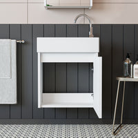 Roomart, MINI vanity unit with washbasin 50cm guest toilet bathroom furniture in 5 colors - and, mirror cabinet, cheap, sets, furniture, without, siphon, ceramic, bathroom furniture set, bathroom furniture sets, country style, washbasin, washbasin, bathroom cabinet, countertop basin