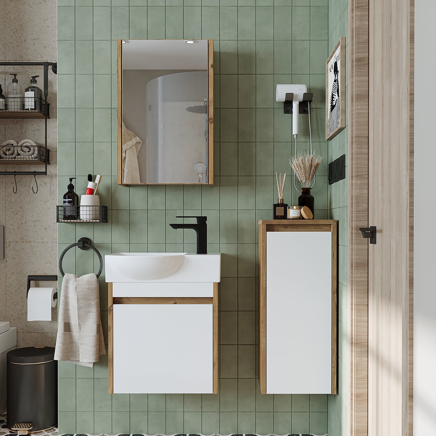 washbasin with vanity unit 60 cm wide, bathroom cabinet gray, washbasin wood, bathroom furniture set, bathroom furniture set with washbasin, bathroom furniture wood, tall cabinet 60 cm wide, midi cabinet bathroom, tall cabinet narrow, bathroom furniture white high gloss, towel cabinet, tall cabinet 50cm wide, bathroom tall cabinet, bathroom cabinet white high gloss, bathroom furniture sets, tall cabinet black, tall cabinet gray, washbasin wood, bathroom cabinet hanging