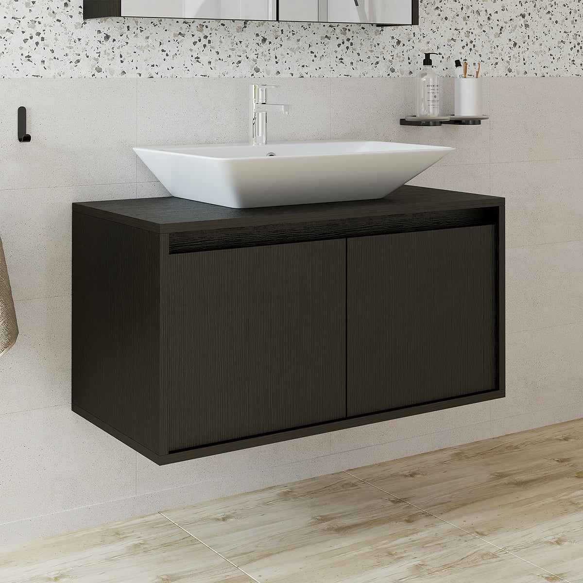 bagno, set, lavabo, con, mobiletto, bagno, mobile, largo, mobile a specchio, mobili da bagno, lavabo, per, mobile da bagno, mobile alto, mobiletto, bianco, illuminazione, mobile da bagno, scaffale, mobili da bagno, mobili