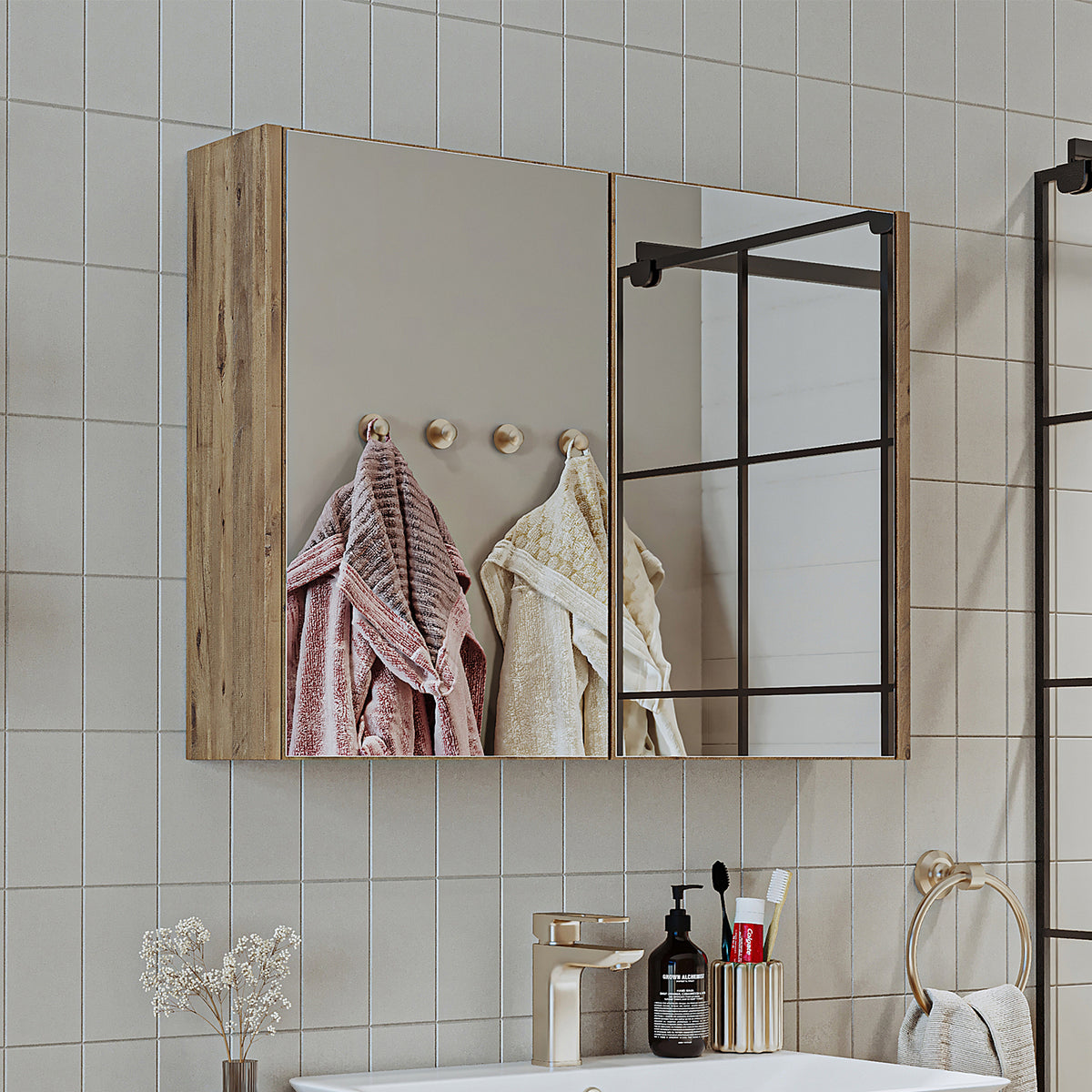 bagno, ospite, mobile, in piedi, vanità, per, lucido, alibert, armadio, appeso, alto, nero, bianco, legno, specchio, stretto, bagno, mobile vanità, forte, bambini, camera, appeso, mobile, piccolo, bagno, doppio, lavabo