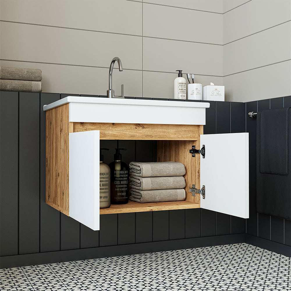Roomart Atria, Waschbecken mit Unterschrank 65 cm, in 4 Farben, Badezimmermöbel