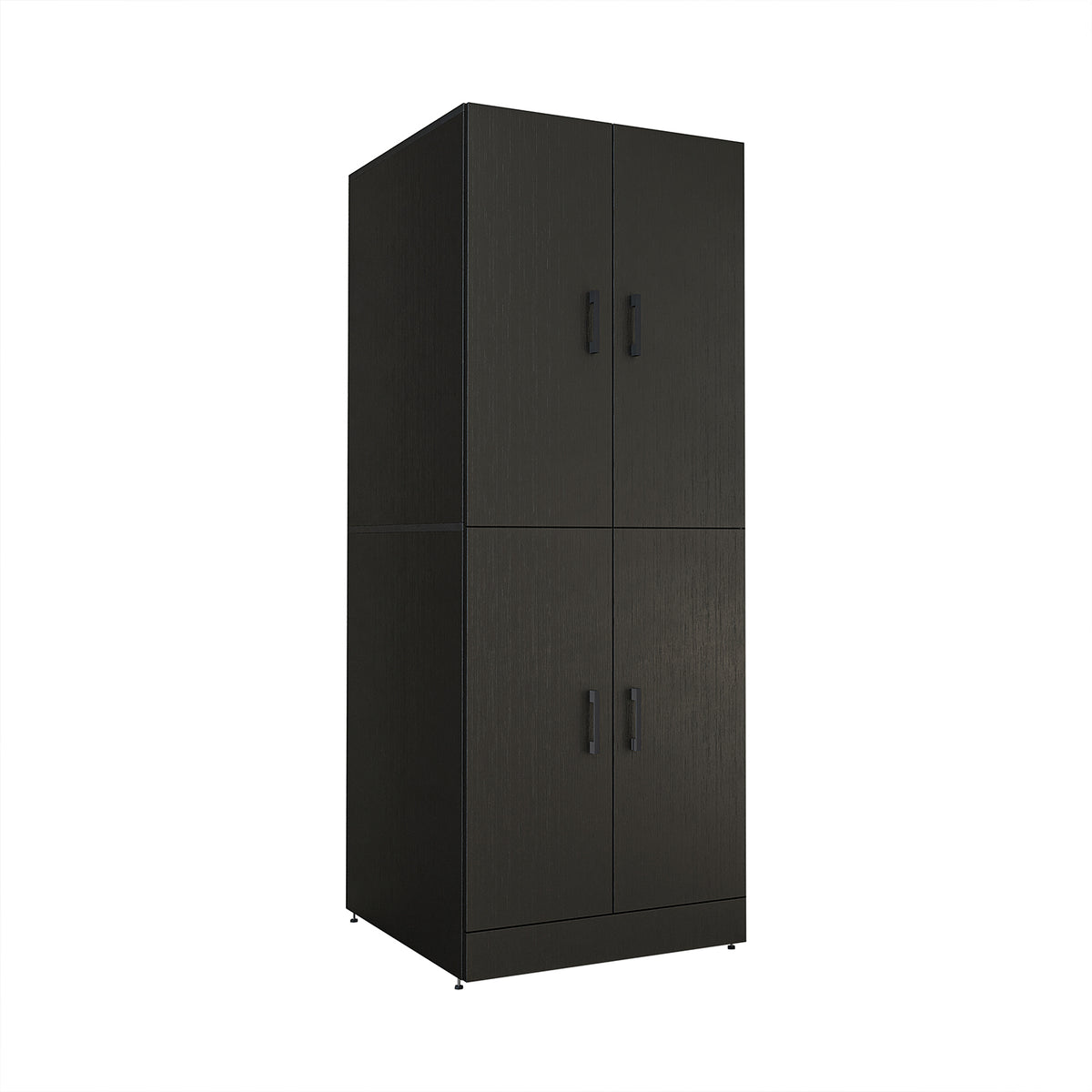 Waschmaschinenschrank DORA-I in Schwarz-Eiche als Waschturm