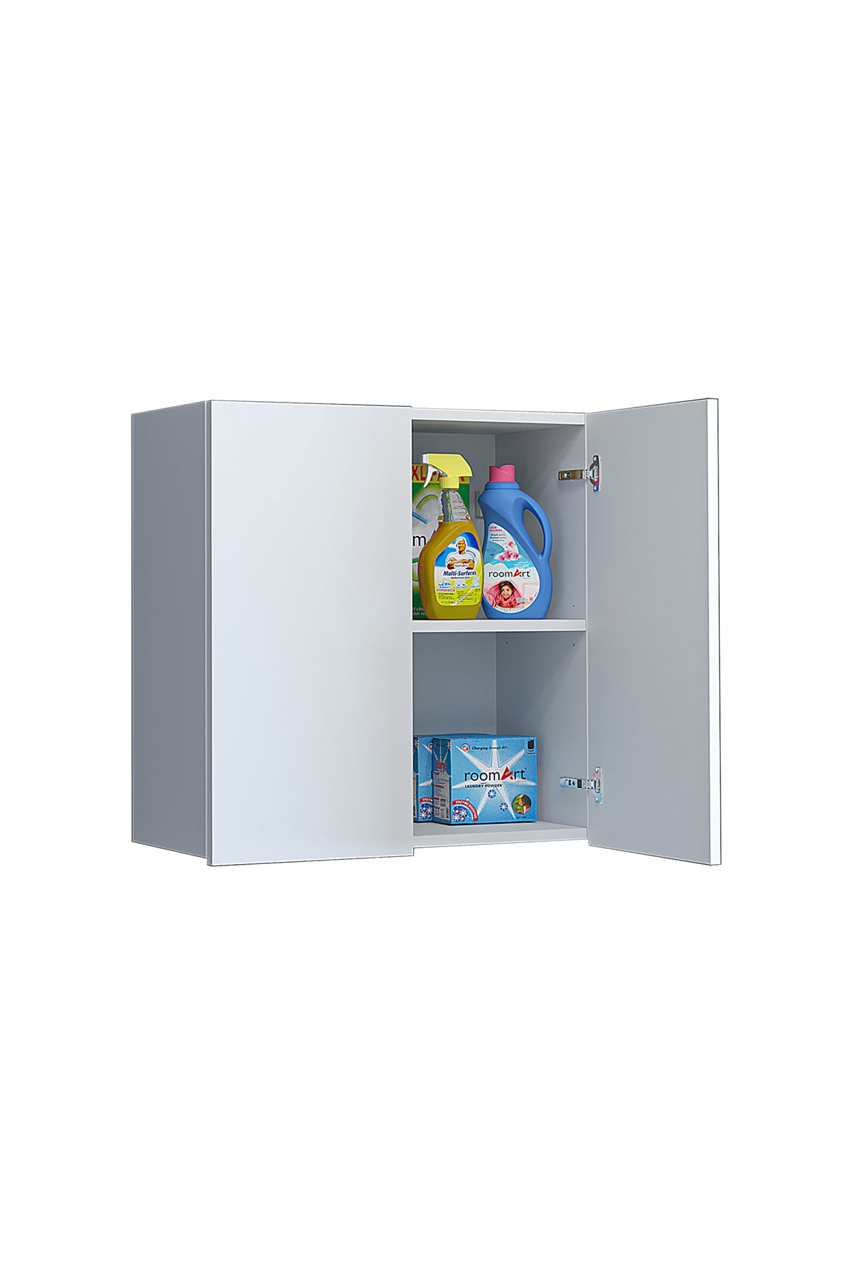 Roomart, Badezimmer Waschmaschinenschrank Atlantic, Waschmaschinenüberbau, Badregal, BHT: 70 x 191 x 70 cm, in Weiß - badezimmerschrank, waschbecken, badezimmermöbel, badschrank, badezimmer, mit, unterschrank, badmöbel, set, waschtisch, möbel, badezimmerm