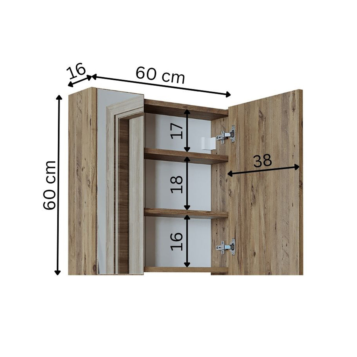 Roomart Badmöbel Set MELONA 3-teilig, in 4 Farben, 65cm Unterschrank • Spiegelschrank • Hochschrank-badezimmerschrank, waschbecken, badezimmermöbel, badschrank, badezimmer, mit, unterschrank, badmöbel, set, waschtisch, möbel, badezimmermãbel, bad, badezim