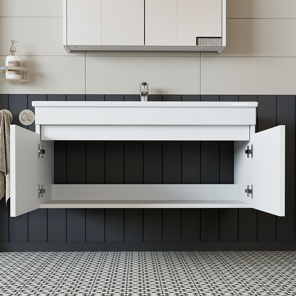 Roomart Atria, Waschbecken mit Unterschrank 100 cm, in 4 Farben, Badezimmermöbel