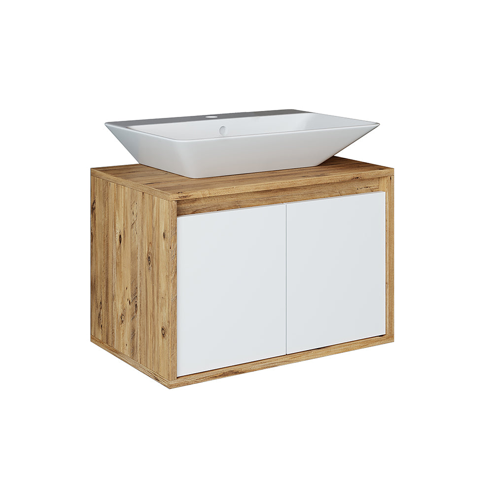 Roomart Waschbecken mit Unterschrank 65 cm in 4 Farben Badezimmermöbel
