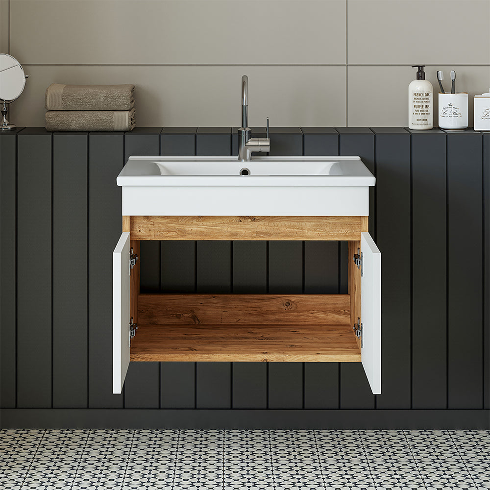 Roomart Atria, Waschbecken mit Unterschrank 65 cm, in 4 Farben, Badezimmermöbel