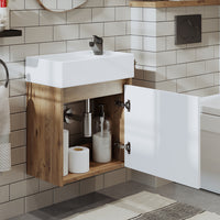 Roomart, MINI vanity unit with washbasin 50cm guest toilet bathroom furniture in 5 colors - and, mirror cabinet, cheap, sets, furniture, without, siphon, ceramic, bathroom furniture set, bathroom furniture sets, country style, washbasin, washbasin, bathroom cabinet, countertop basin