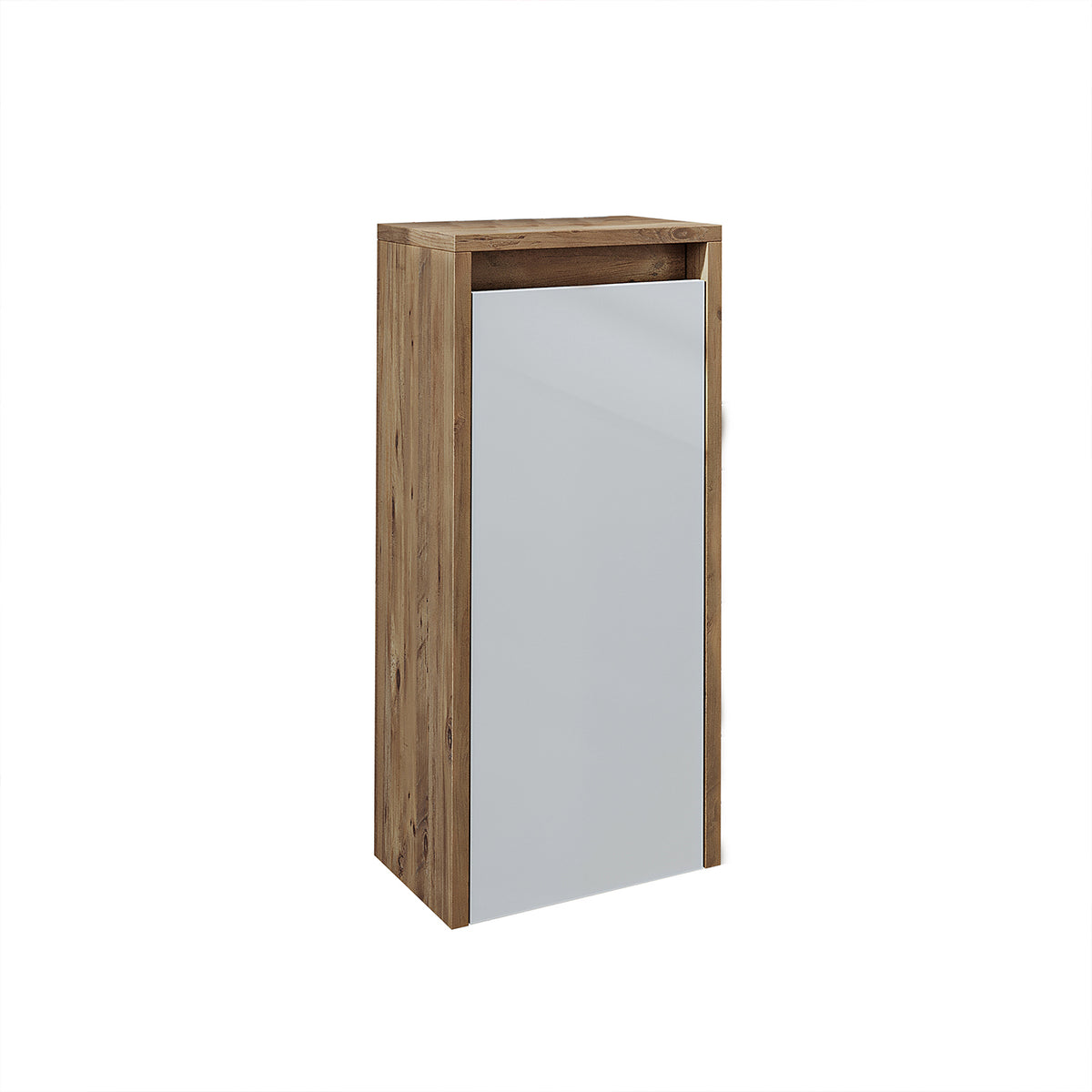 Roomart Badezimmer Seitenschrank, 30 cm, hängend mit Tür und offenem Fach, in 5 Farben