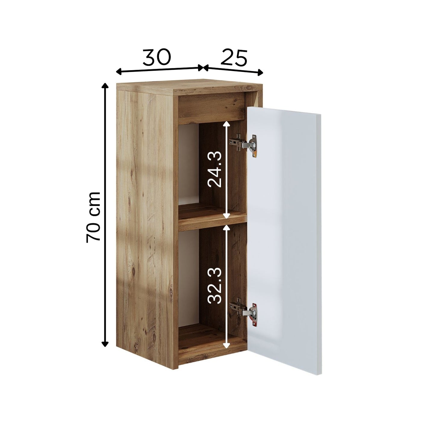 Badmöbelset • PUNTO • Unterschrank mit Waschbecken • Badezimmer Möbel • Gäste WC
