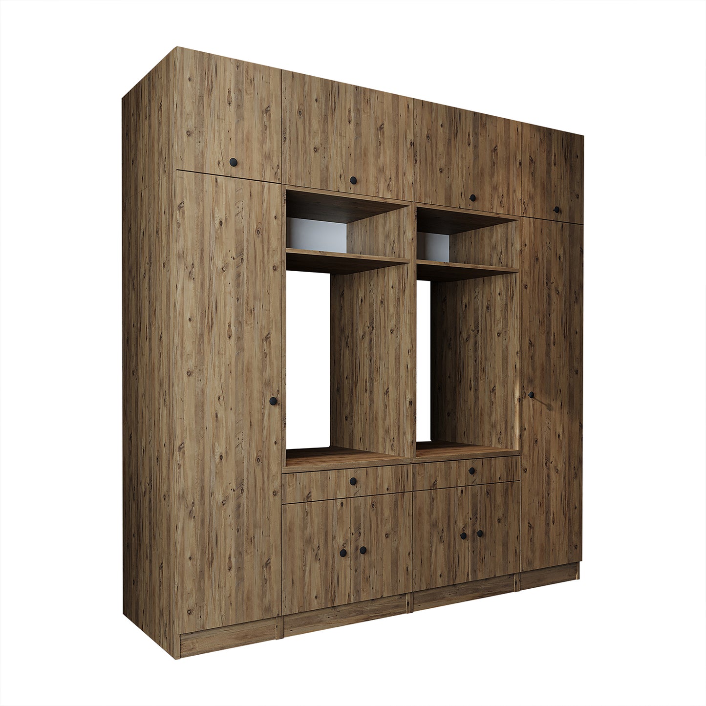 View details for Roomart Washing machine cabinet & wall unit for laundry room and utility room - 224 cm wide - with practical pull-out shelf - available in white, oak or black oak Roomart Washing machine cabinet & wall unit for laundry room and utility room - 224 cm wide - with practical pull-out shelf - available in white, oak or black oak