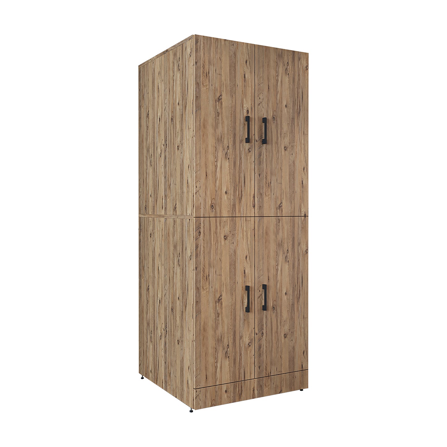 Roomart Waschmaschinenschrank " DORA " für Trockner & Waschmaschine, in 4 Farben, mit Türen & Ausziehbrett • Weiß • Weiß Eiche • Anthrazit Eiche • Eiche - waschmaschinenschrank, waschmaschinenregal, waschturm, schrank, weiß, waschmaschinen, unterschrank,
