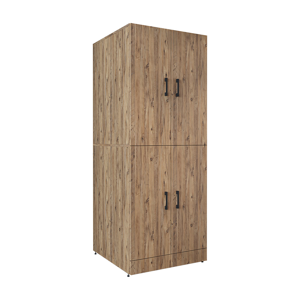 Roomart washing machine cabinet " DORA " for dryer & washing machine, in 4 colors, with doors & pull-out shelf - white - white oak - anthracite oak - oak - washing machine cabinet, washing machine shelf, washing tower, cabinet, white, washing machines, base cabinet,