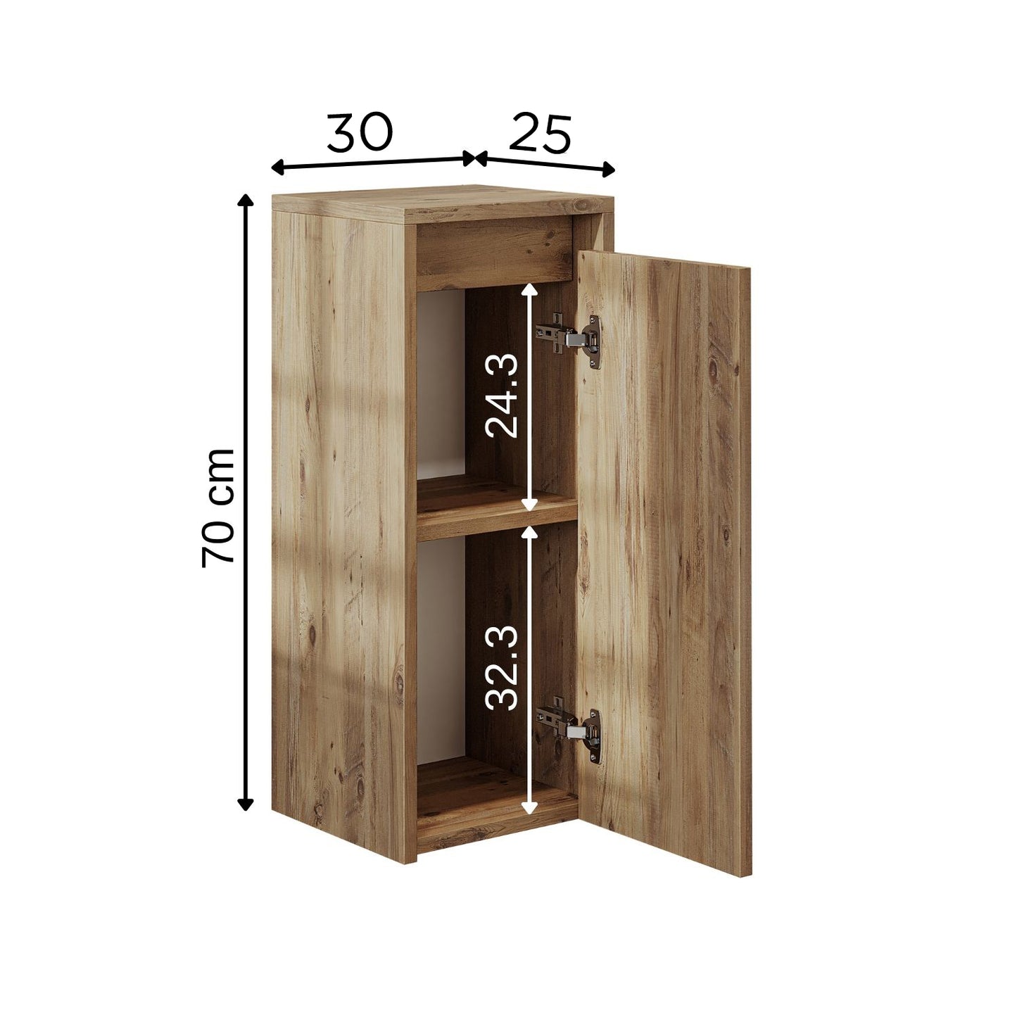 Badmöbelset • PUNTO • Unterschrank mit Waschbecken • Badezimmer Möbel • Gäste WC