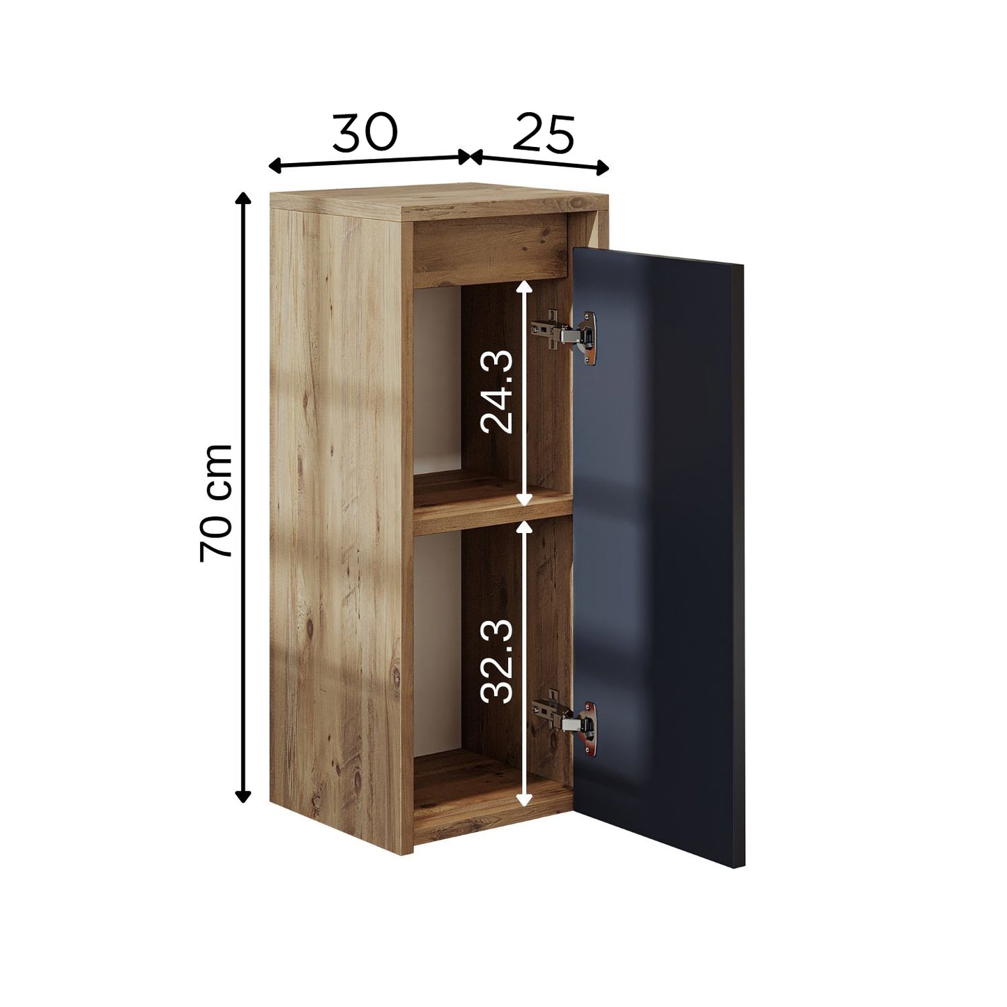 Badmöbelset • PUNTO • Unterschrank mit Waschbecken • Badezimmer Möbel • Gäste WC