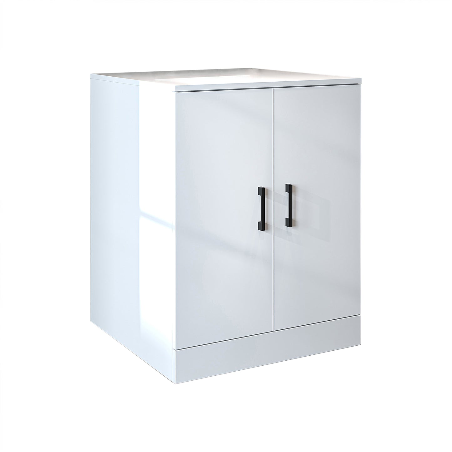 Roomart, Badezimmer Waschmaschinenschrank ATRIA, Waschmaschinenunterschrank, BHT: 70x 90 x 69 cm, in Weiß-Eiche, Eiche, Anthrazit Eiche, Weiß waschmaschinenschrank, waschmaschinenregal, waschturm, schrank, weiß, waschmaschinen, unterschrank, waschmaschine
