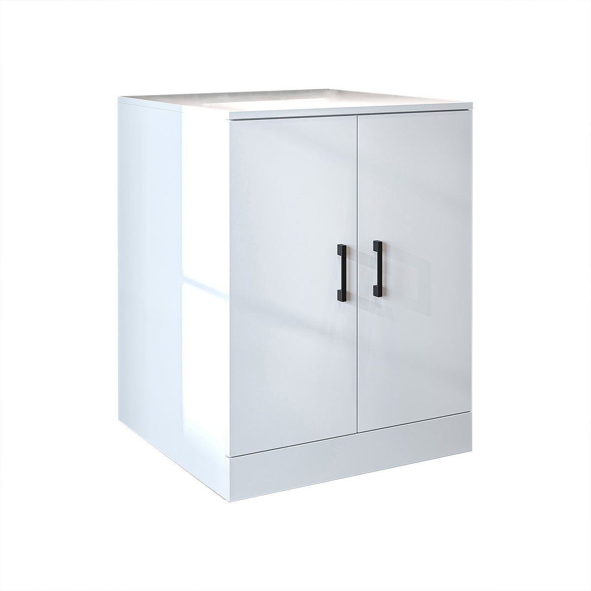 Roomart, Salle de bain Armoire pour machine à laver ATRIA, Armoire pour machine à laver, LH : 70x 90 x 69 cm, en chêne blanc, chêne, chêne anthracite, blanc Armoire pour machine à laver, étagère pour machine à laver, tour de lavage, armoire, blanc, machines à laver, armoire inférieure, machine à laver