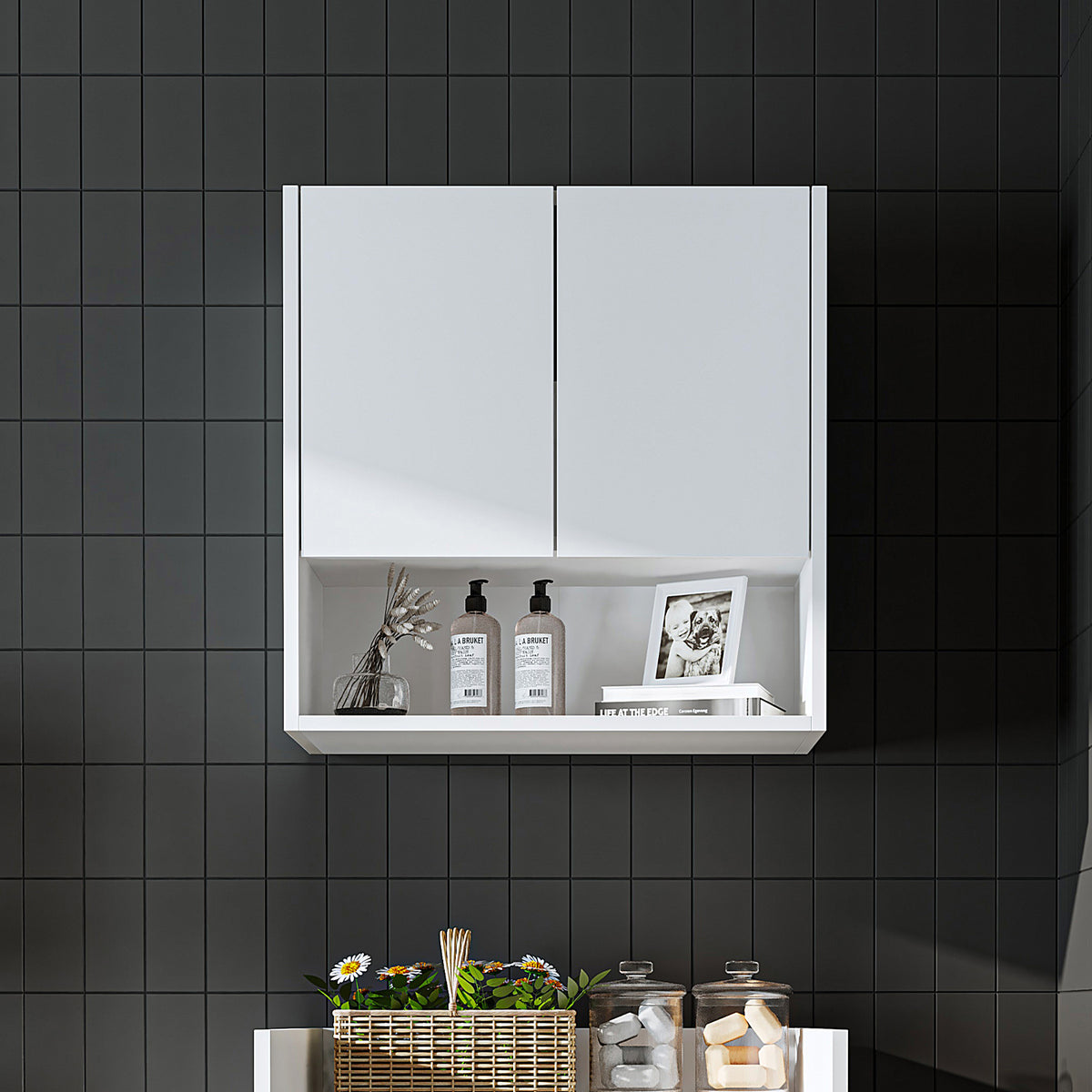 Roomart Waschmaschinenschrank DERIN-I, 65 cm, mit optionalem Oberschrank, in 4 Farben