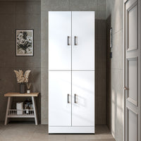 Roomart washing machine cabinet " DORA " for dryer & washing machine, in 4 colors, with doors & pull-out shelf - white - white oak - anthracite oak - oak - washing machine cabinet, washing machine shelf, washing tower, cabinet, white, washing machines, base cabinet,