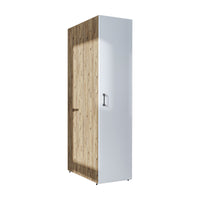 Roomart - DORA Armario alto 45cm ancho - Blanco - Roble blanco - Roble - Roble antracita - armario lavadora, estante lavadora, torre lavadora, armario, blanco, lavadoras, armario bajo, lavadora, secadora, armario hogar, armarios, armario baño, alto