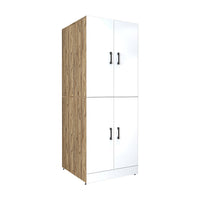 Roomart washing machine cabinet " DORA " for dryer & washing machine, in 4 colors, with doors & pull-out shelf - white - white oak - anthracite oak - oak - washing machine cabinet, washing machine shelf, washing tower, cabinet, white, washing machines, base cabinet,