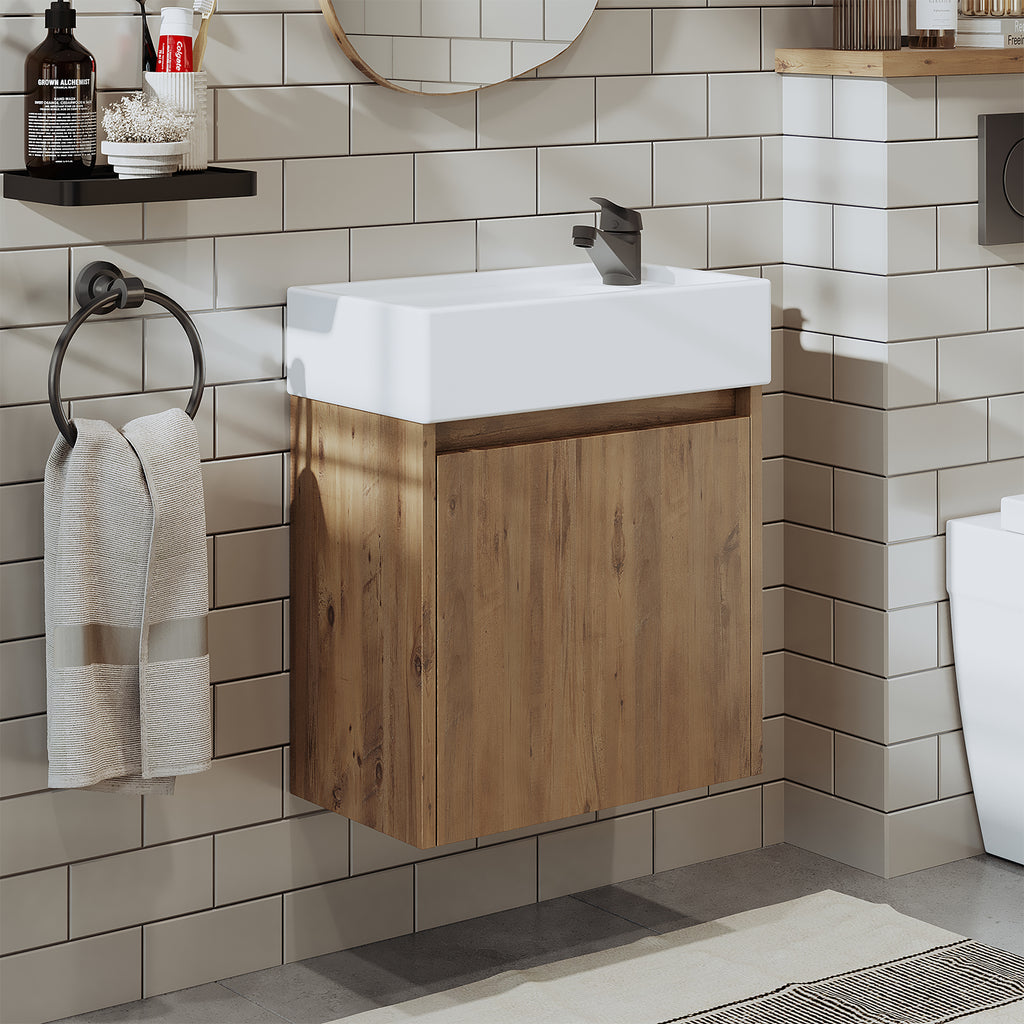 Roomart, MINI vanity unit with washbasin 50cm guest toilet bathroom furniture in 5 colors - and, mirror cabinet, cheap, sets, furniture, without, siphon, ceramic, bathroom furniture set, bathroom furniture sets, country style, washbasin, washbasin, bathroom cabinet, countertop basin