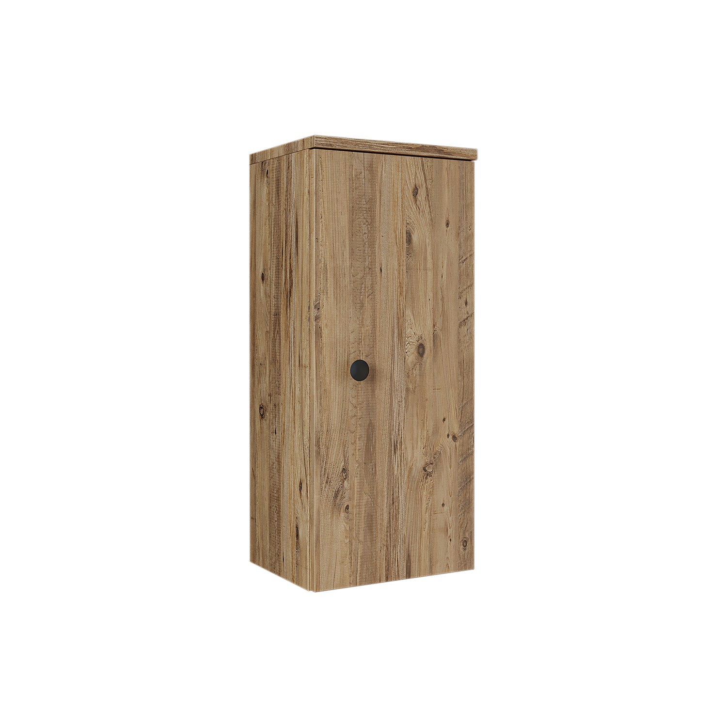 Roomart armario lateral "Punto" - moderno, compacto armario de pared para baño de 70 cm con cierre suave - en blanco, roble blanco, roble o roble antracita - armario de pared, pared, armario alto, armario alto blanco, 60 cm de ancho, cocina, lavadero, salón, estrecho, 40 cm de ancho