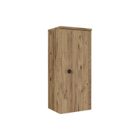 Roomart armario lateral "Punto" - moderno, compacto armario de pared para baño de 70 cm con cierre suave - en blanco, roble blanco, roble o roble antracita - armario de pared, pared, armario alto, armario alto blanco, 60 cm de ancho, cocina, lavadero, salón, estrecho, 40 cm de ancho